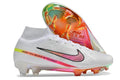 Crampons Superfly 9 Elite FG Blanc/Rose