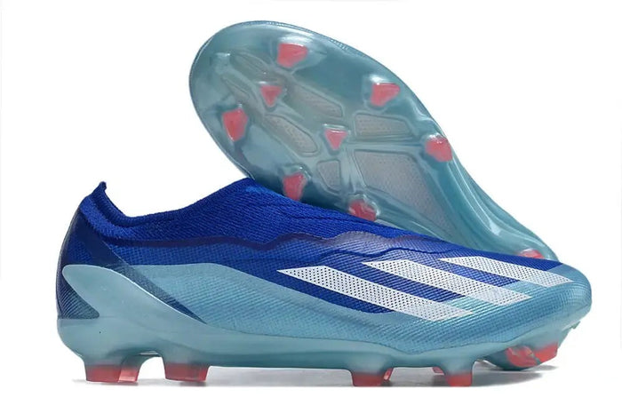 Crampons X Crazyfast Elite Laceless FG Marinerush - Bleu/Blanc/Rouge