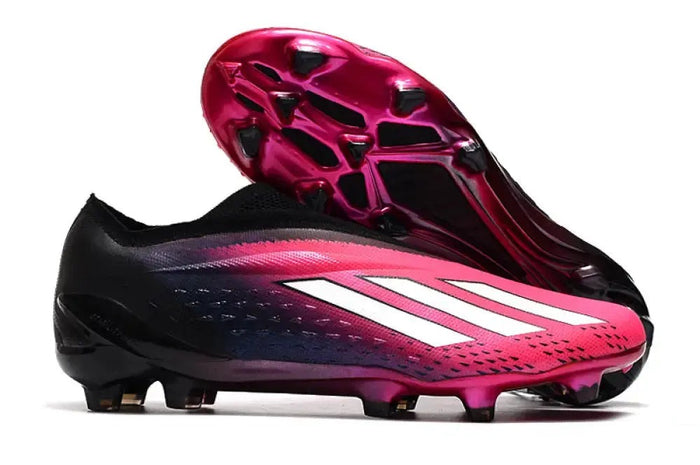 Crampons X Speedportal Elite Laceless FG Own Your Football - Rose/Argenté/Noir