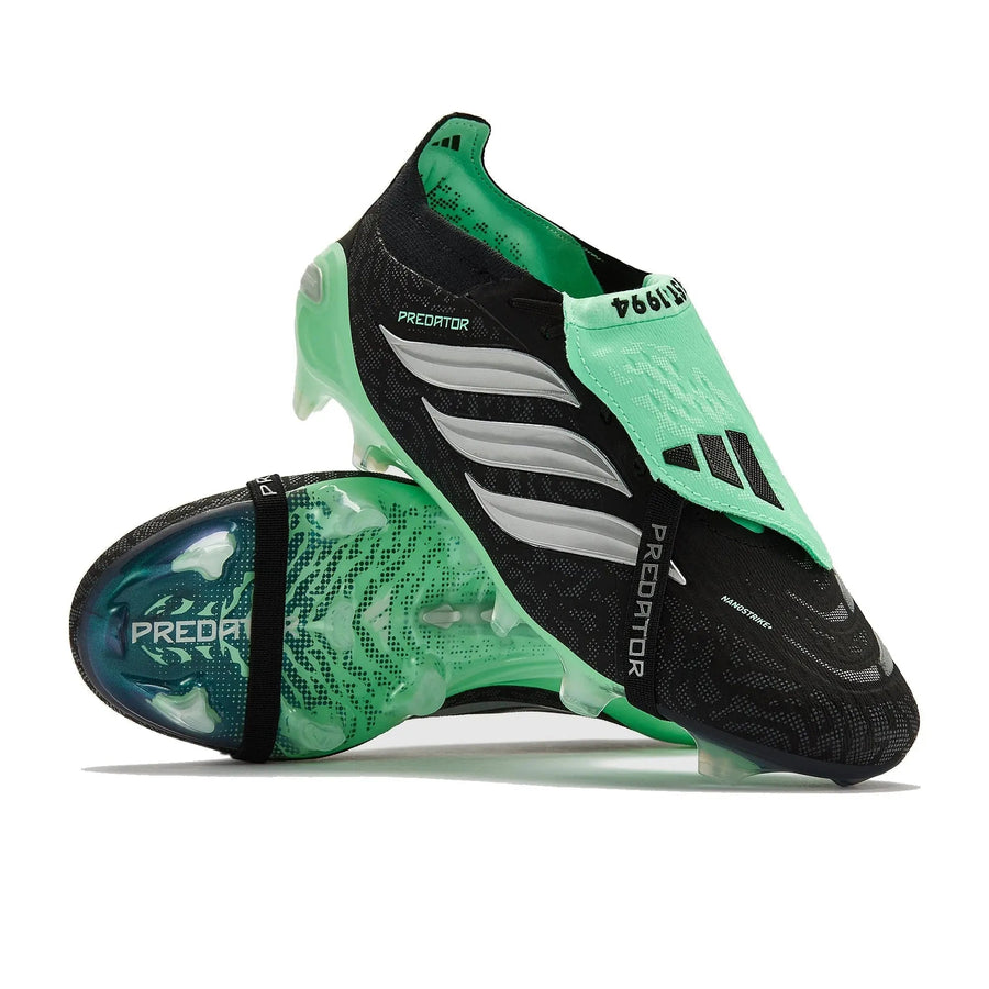 Crampons Predator 26 Elite Fold-over Tongue FG Final Rush - Noir/Argenté/Vert Menthe