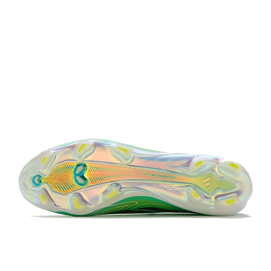 Crampons F50 Hyperfast Elite FG Final Rush - Vert Menthe/Noir/Jaune