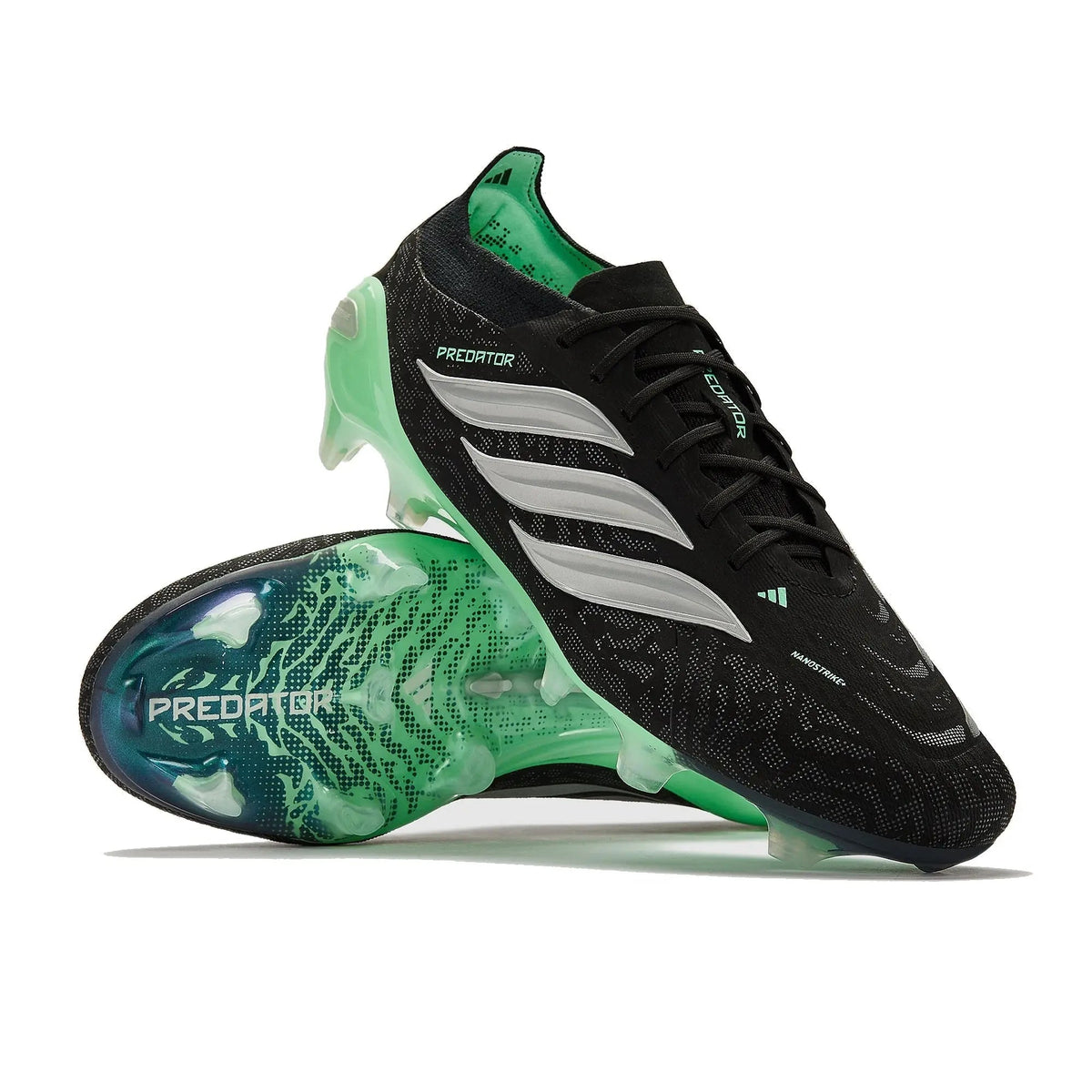 Crampons Predator 26 Elite FG Final Rush - Noir/Argenté/Vert Menthe