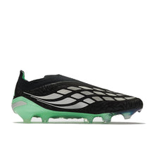 Crampons Predator 26 Elite Laceless FG Final Rush - Noir/Argenté/Vert Menthe – vue 1