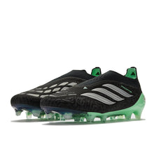 Crampons Predator 26 Elite Laceless FG Final Rush - Noir/Argenté/Vert Menthe – vue 6