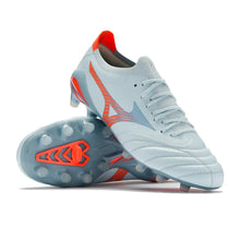 Crampons Morelia Neo 5 Beta Elite FG Serene Spark - Bleu/Bleu Ciel/Orange – vue 2