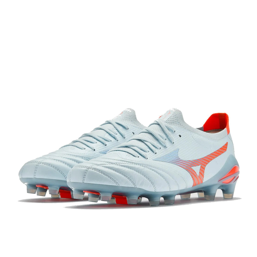Crampons Morelia Neo 5 Beta Elite FG Serene Spark - Bleu/Bleu Ciel/Orange