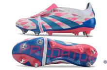 Crampons Predator Elite Fold-over Tongue SG Reemergence - Blanc/Bleu/Rose – vue 6