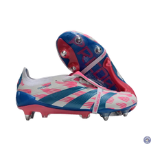 Crampons Predator Elite Fold-over Tongue SG Reemergence - Blanc/Bleu/Rose – vue 3